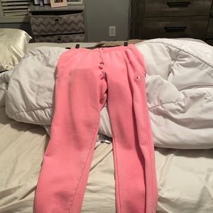 RARE Champion neon pink sweats